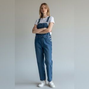 Vintage Revolt Women's Blue Denim Overalls